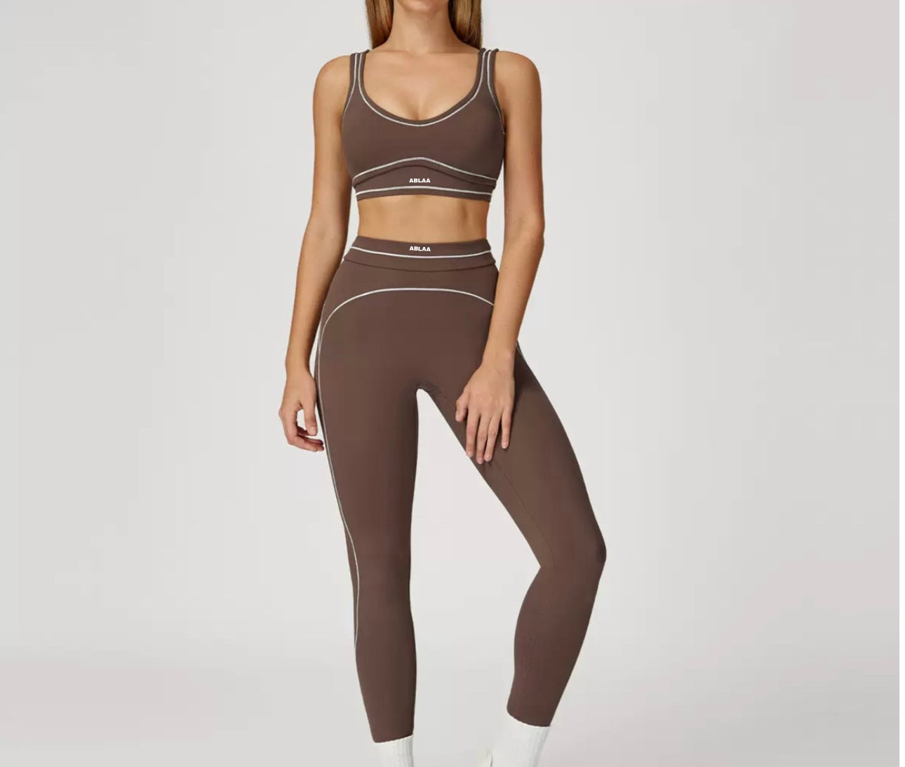Ensemble YOGA Marron Femme