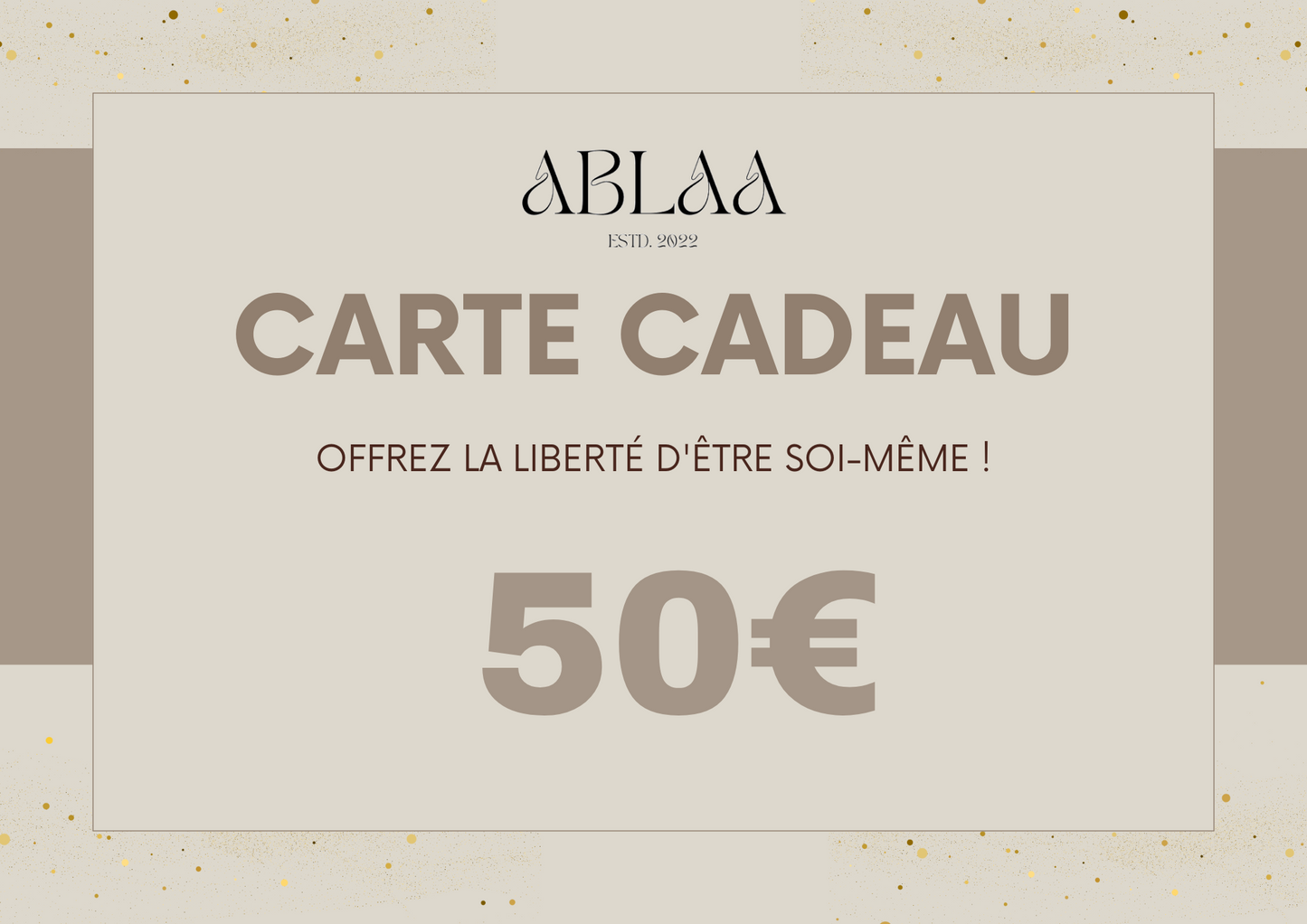Carte Cadeau Ablaa