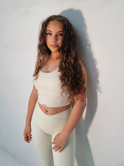 Brassière Blanche de Sport Femme – Maintien optimal