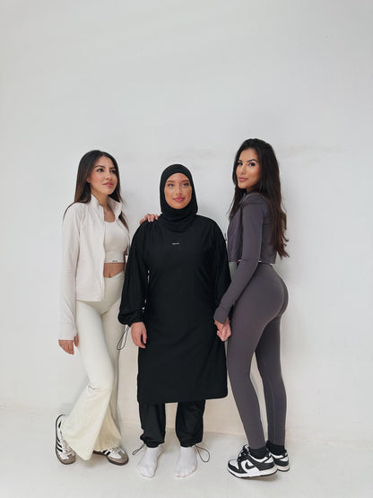 Veste de Sport Blanche Femme – Coupe Slim & Respirante